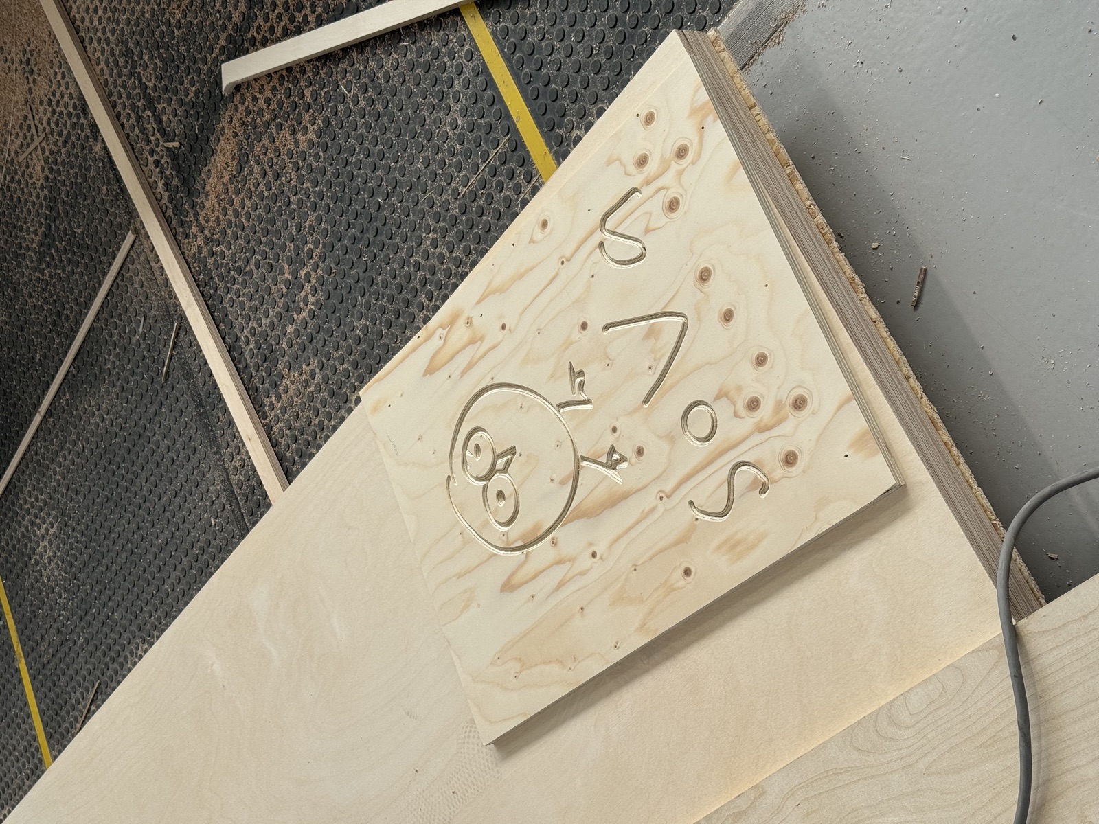 CNC-routed A-board sign for Sova restaurant